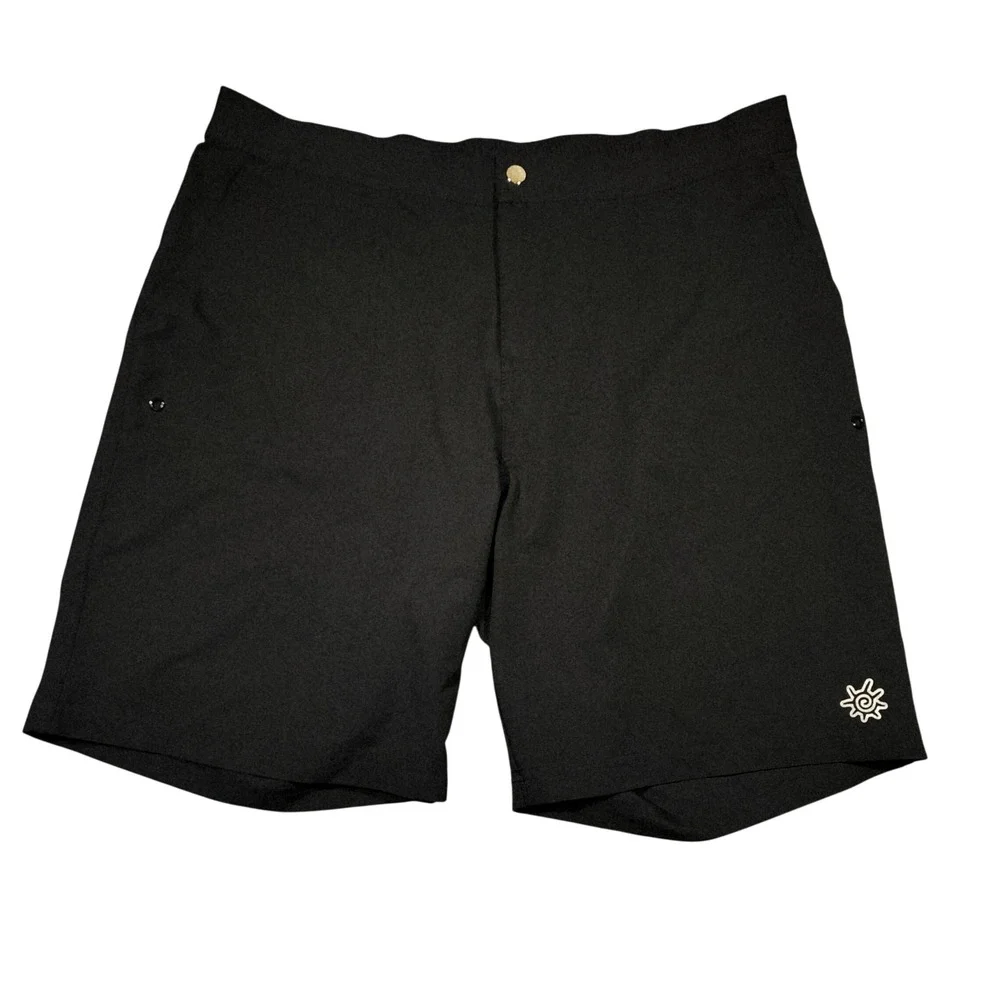 UV Skinz Board Shorts XL Men Black UPF 50+ Sun Protection Swim Trunks Resortwear